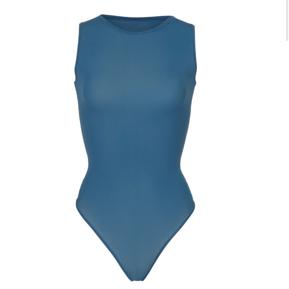 SKIMS Jelly Sheer Crew Neck Bodysuit